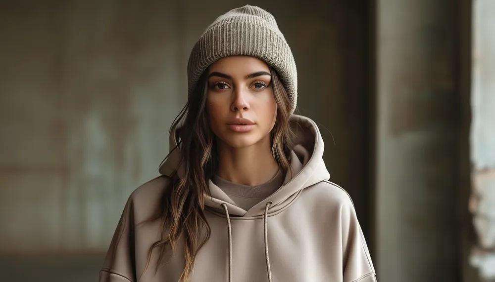 Woman mixing and matching activewear set pieces